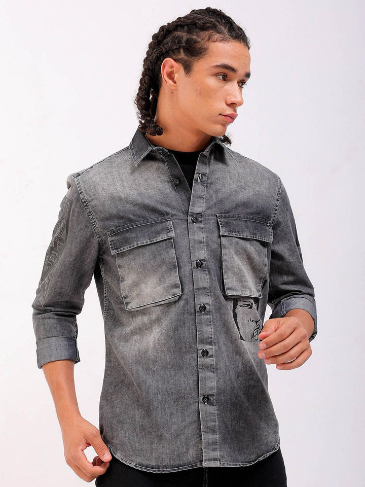 The Indian Garage Co Spread Collar Casual Shirt