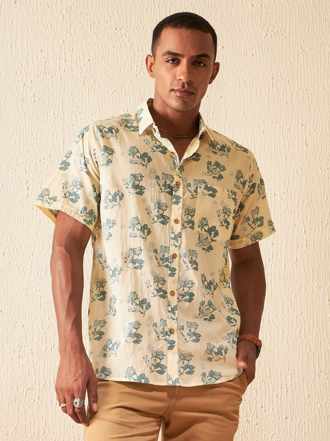 DENNISON  Smart Block Printed Casual Shirt