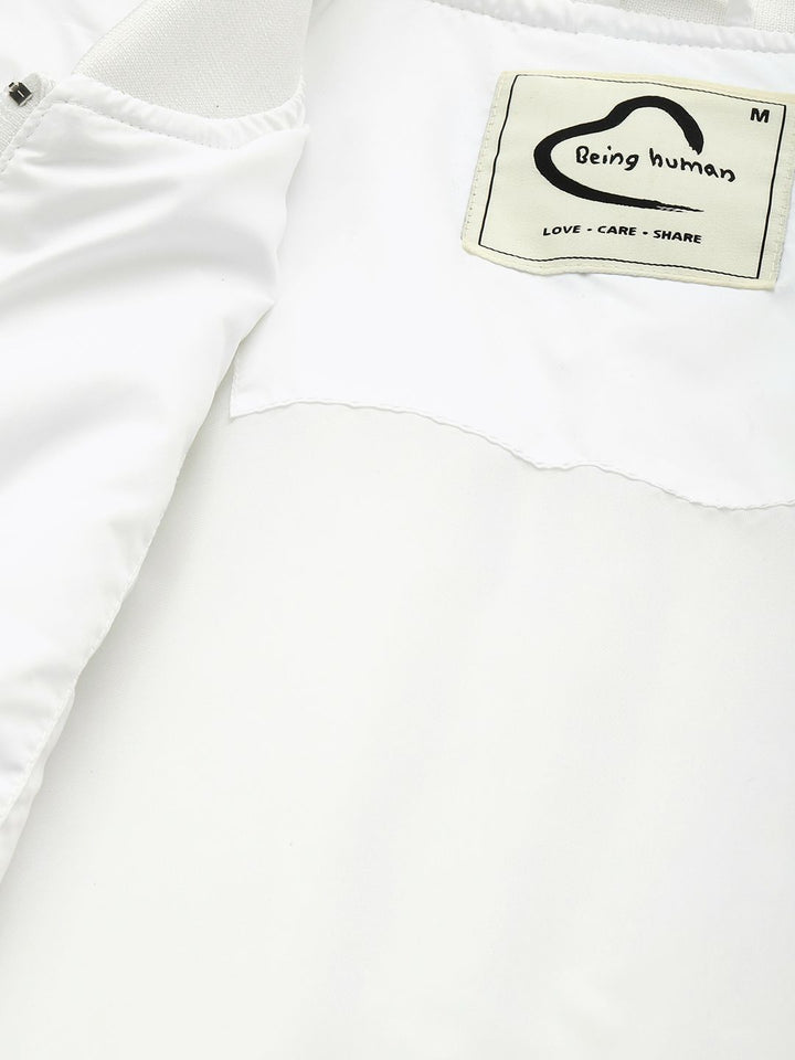 Being Human Mandarin Collar Long Sleeves Bomber Jacket