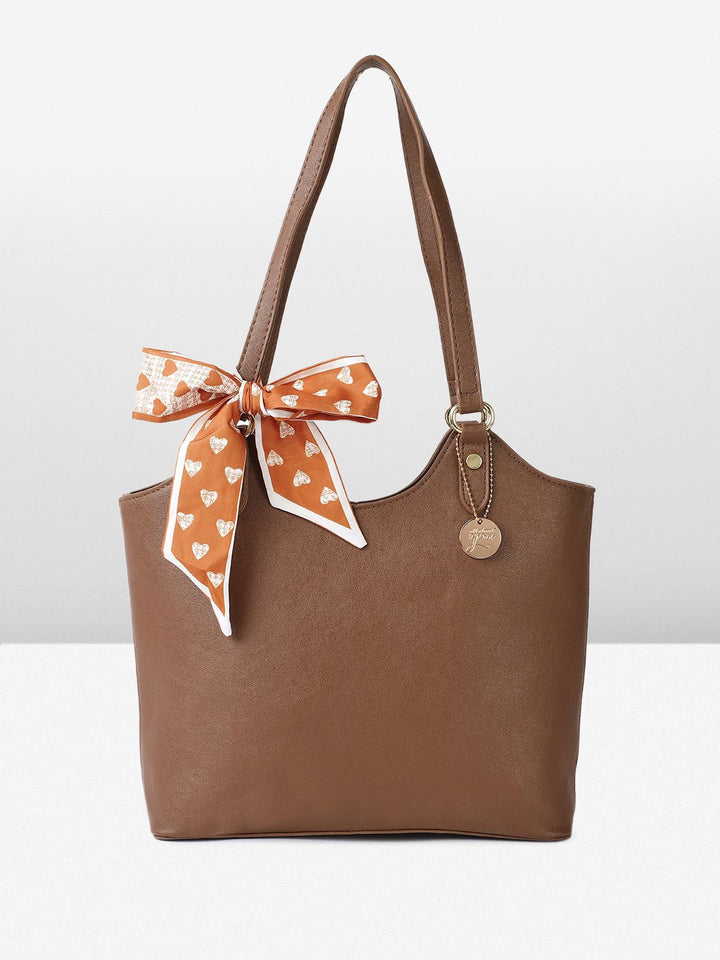 all about you Structured Shoulder Bag with Bow Detail