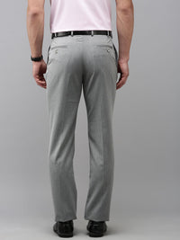 Park Avenue Men Textured Smart Slim Fit Formal Trousers