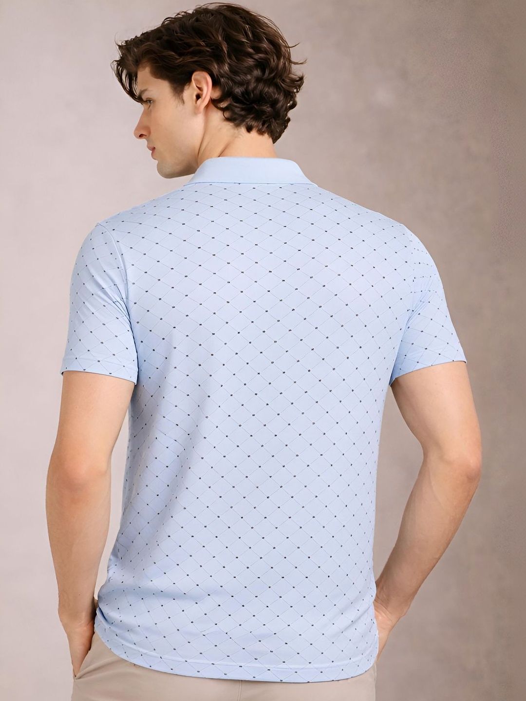 Baju-T Kolar Polo Bercetak ADRO Lelaki