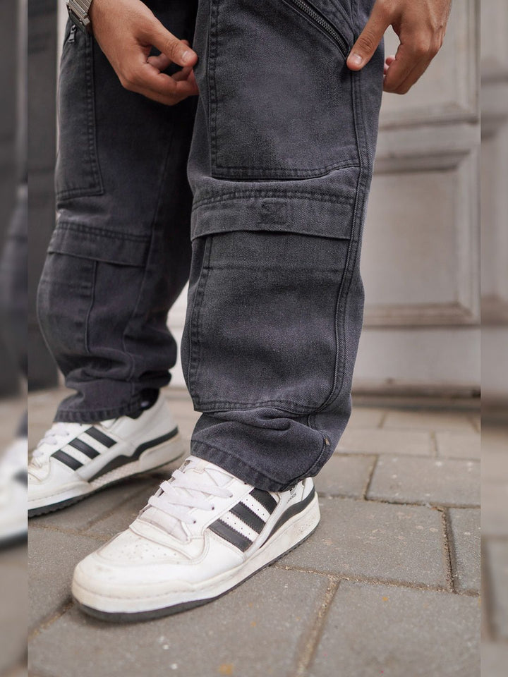 Powerlook Men Boyfriend Fit Cargo Jeans