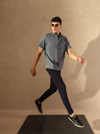 DENNISON Popcorn Textured Oversized Shirt