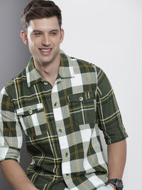 The Indian Garage Co Men Opaque Checked Casual Shirt