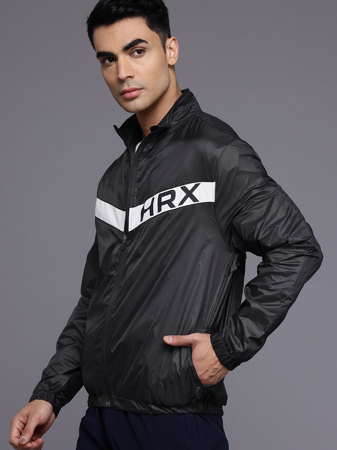 HRX by Hrithik Roshan Men Checked Running Sporty Jacket