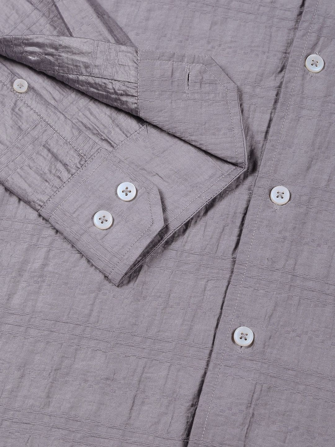 Thomas Scott Men Classic Slim Fit Opaque Casual Shirt