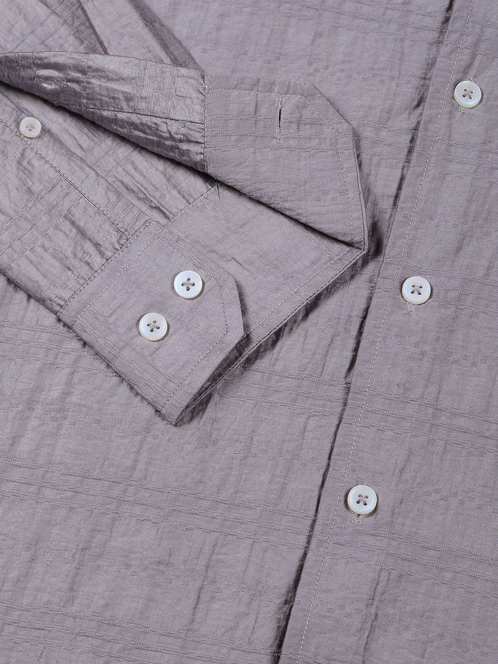 Thomas Scott Men Classic Slim Fit Opaque Casual Shirt