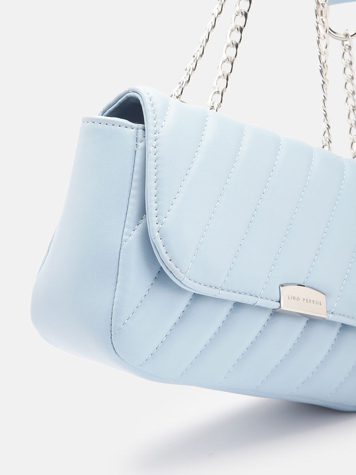 Lino Perros Structured Sling Bag with Quilted Detail