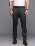 Raymond Men Textured Slim Fit Formal Trousers
