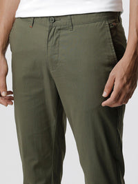 THE BEAR HOUSE Men Tapered Fit Mid-Rise Pure Cotton Chinos