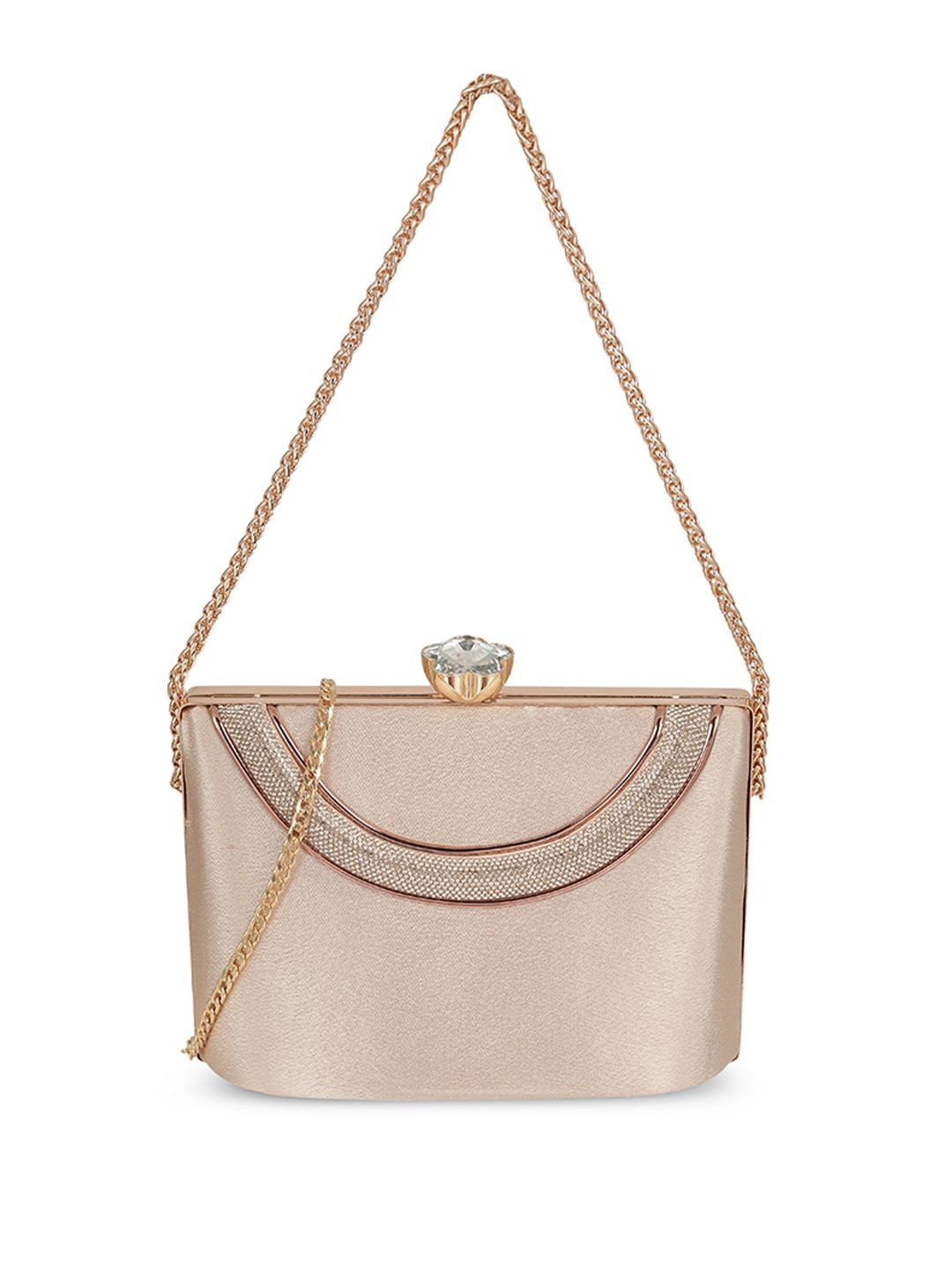 Metro Embellished Box Clutch