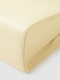 Lino Perros Off-White Solid Handheld Bag