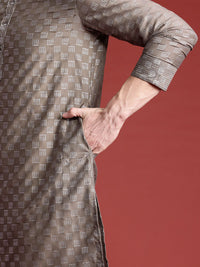 Anouk Printed Thread Work Straight Kurta
