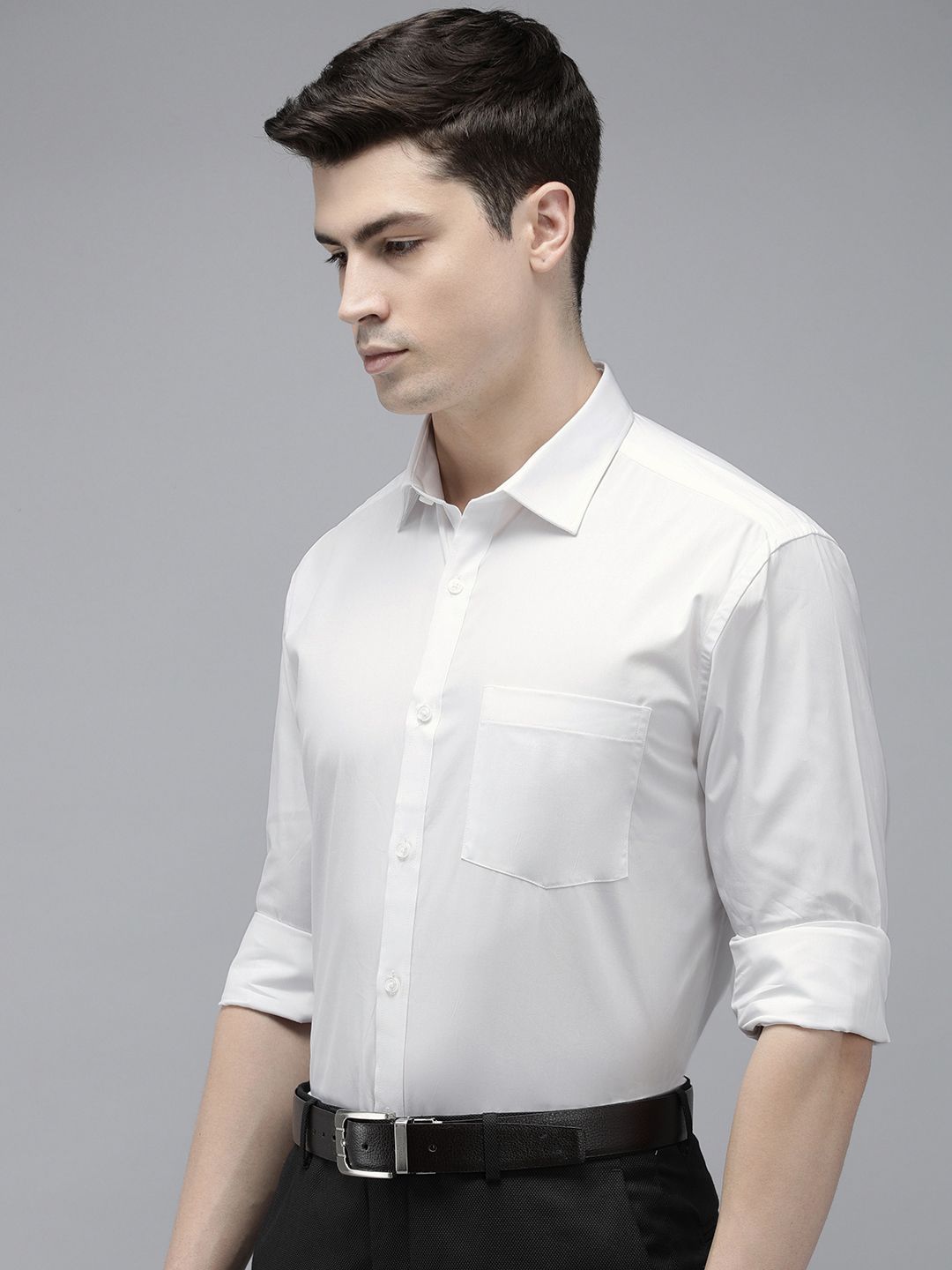 Park Avenue Pure Cotton Slim Fit Cutaway Collar Formal Shirt