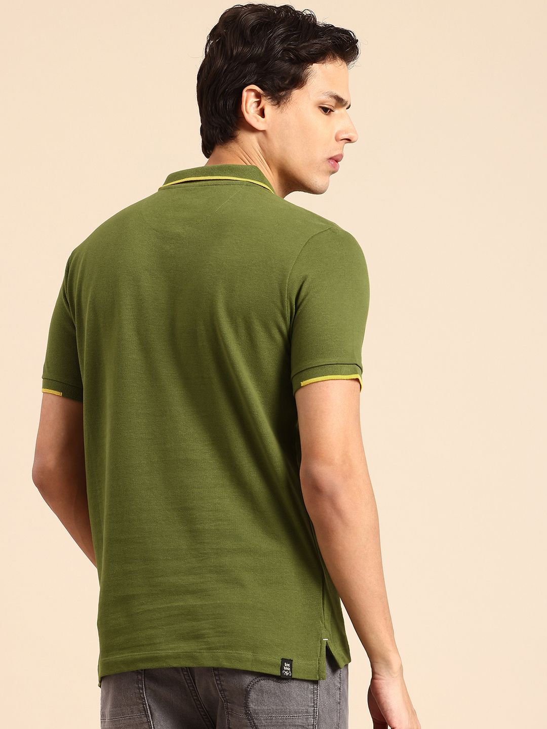 Being Human Polo Collar Pure Cotton T-shirt