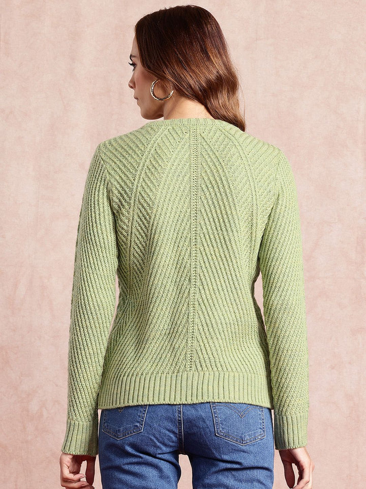 all about you Open-Knit Acrylic Pullover