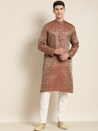 SOJANYA Ethnic Motifs Woven Design Regular Kurta With Pyjamas