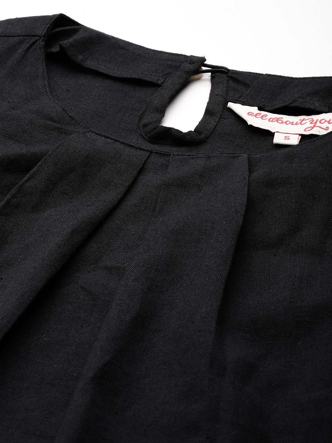 all about you Pleated Cotton Linen Top