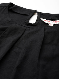 all about you Pleated Cotton Linen Top