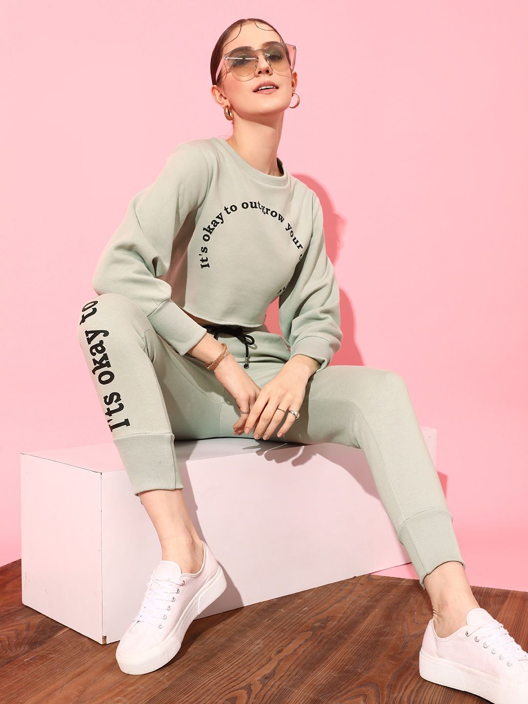 STREET 9 Women Printed Pure Cotton Sweatshirt