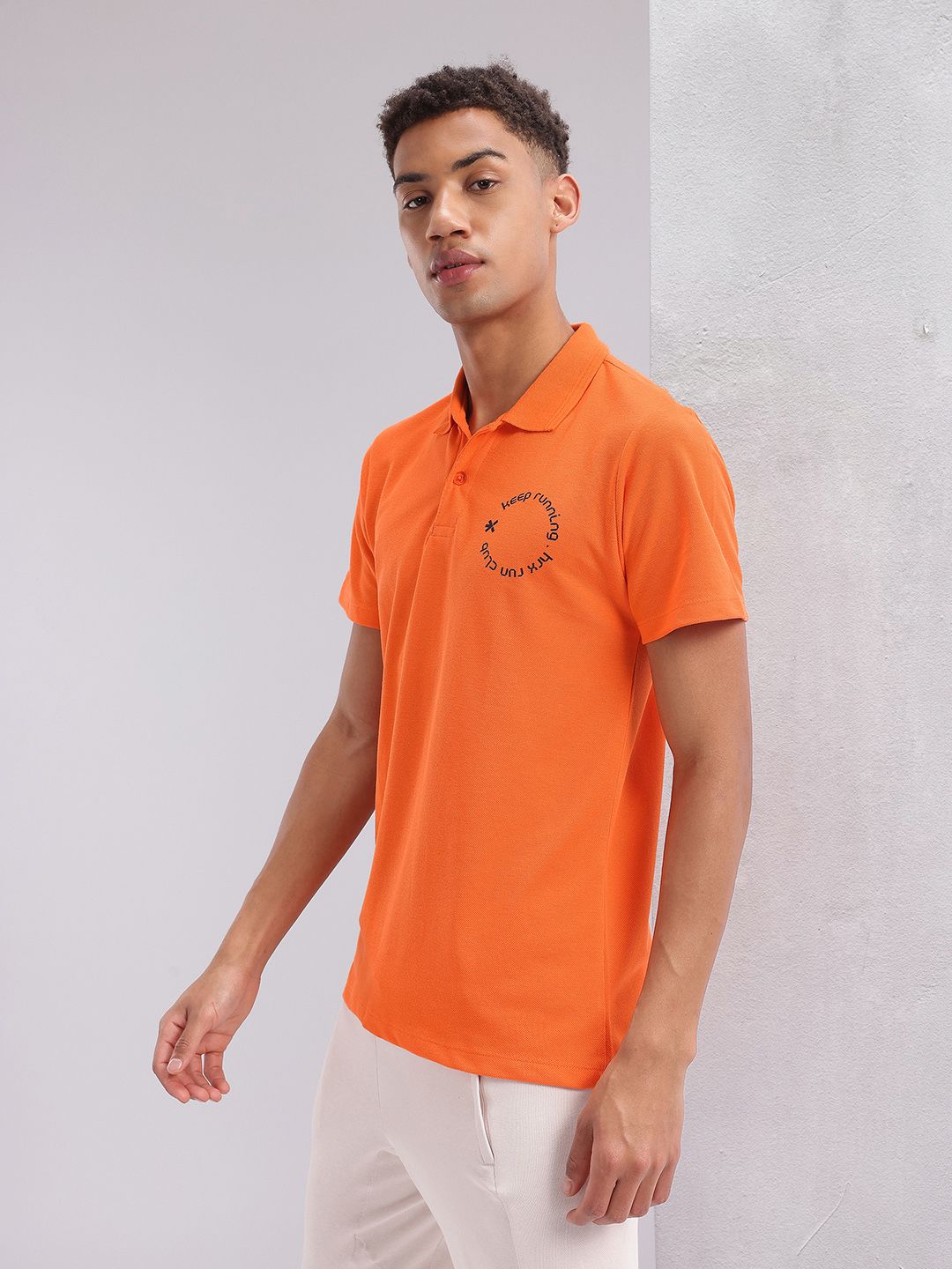 HRX by Hrithik Roshan Polo Collar Running T-shirt