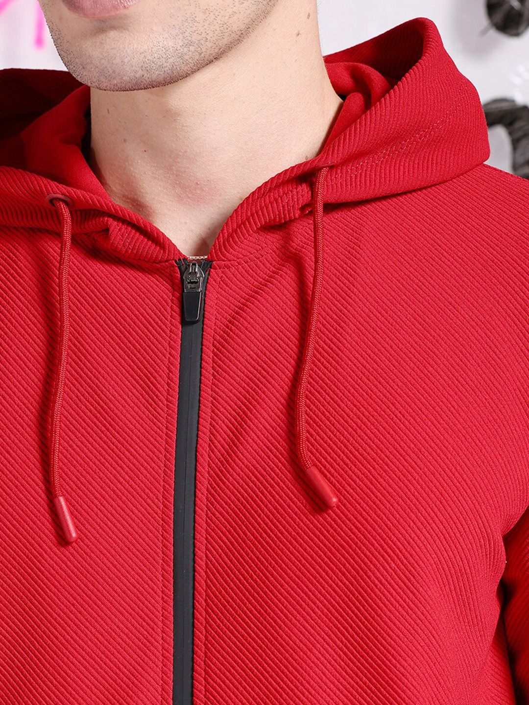 The Indian Garage Co Long Sleeves Hood Zipfront Sweatshirt