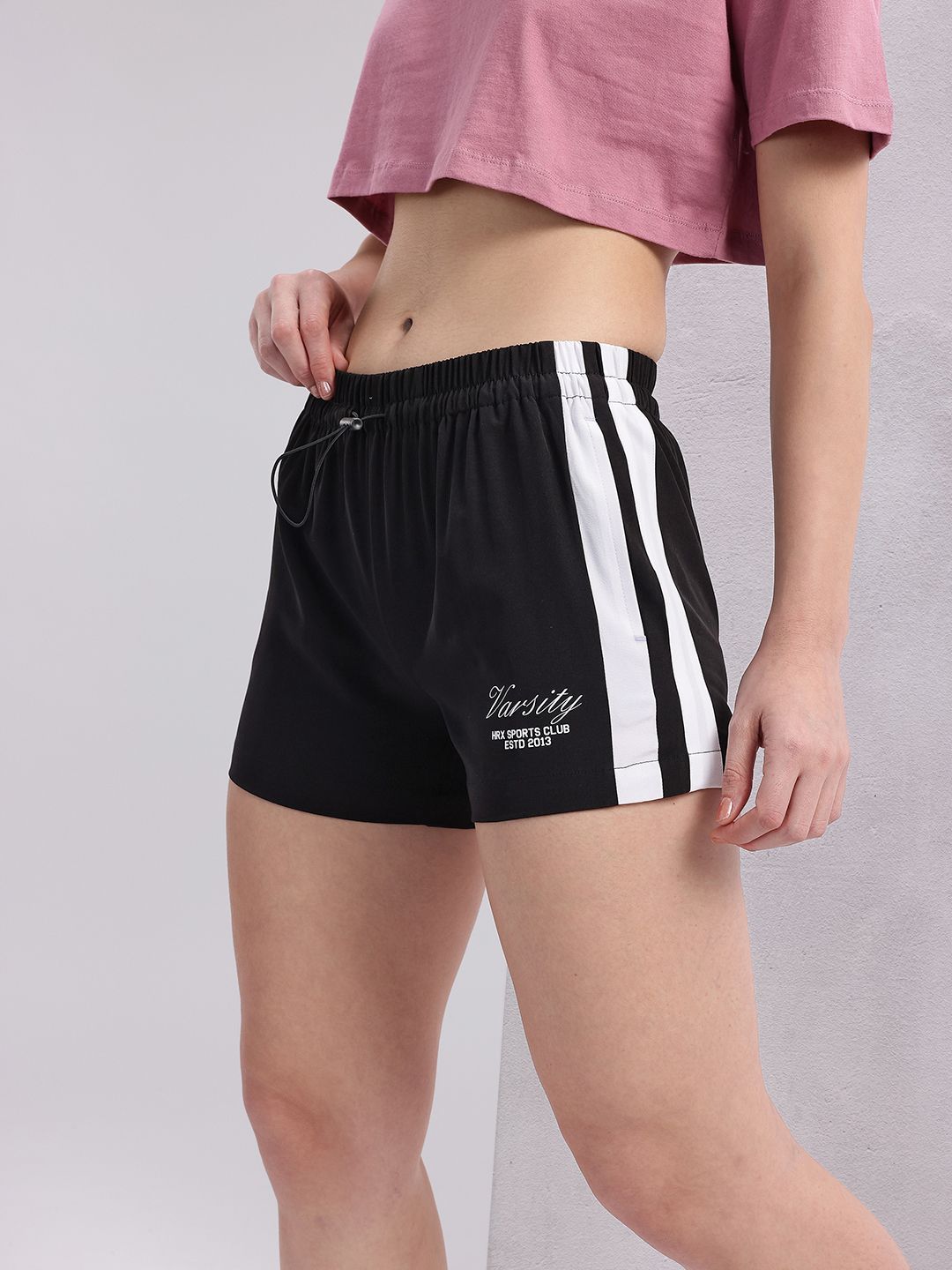 HRX by Hrithik Roshan Women Side Striped Shorts