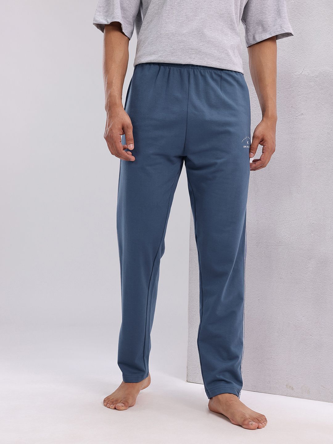 HRX by Hrithik Roshan Men Mid-Rise Yoga Track Pants with Contrast Piping
