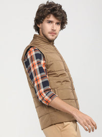 HIGHLANDER Men Brown Padded Jacket
