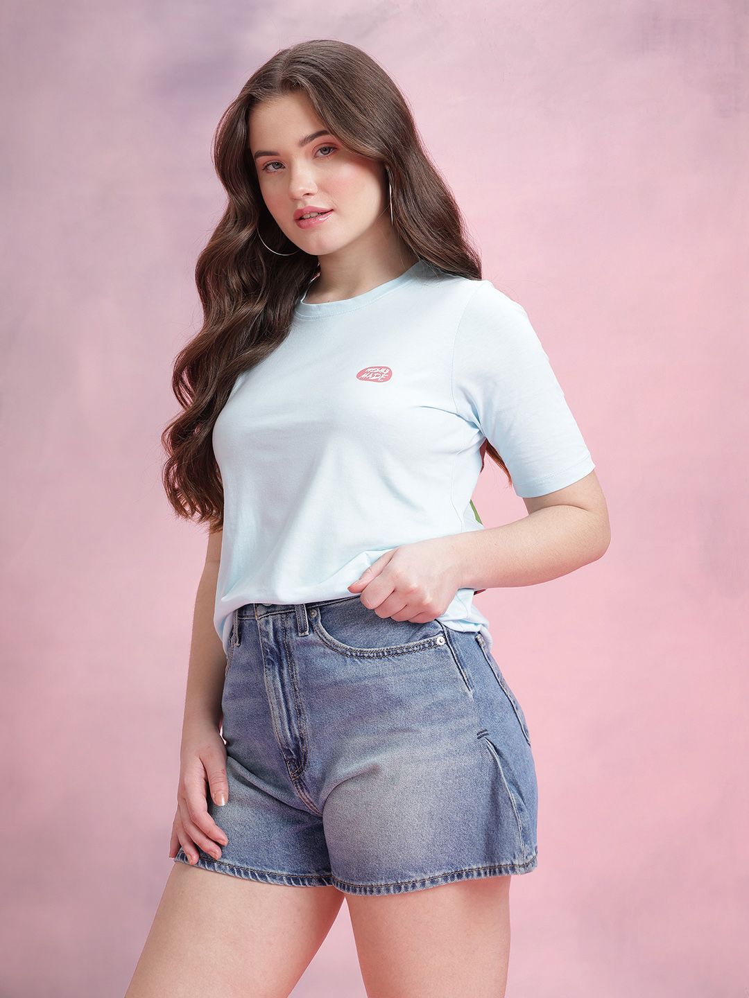 DressBerry Graphic Printed Pure Cotton T-shirt