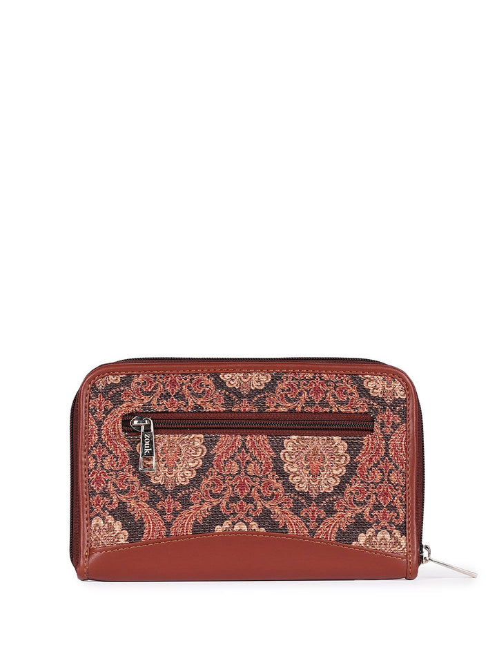 ZOUK Women Ethnic Motifs Printed Zip Around Wallet