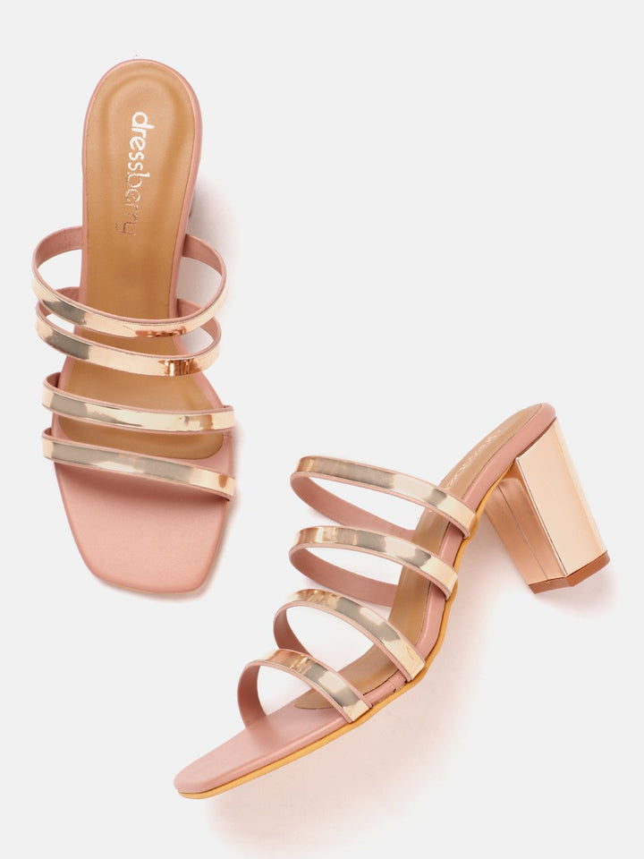DressBerry Women Block Heel Sandals