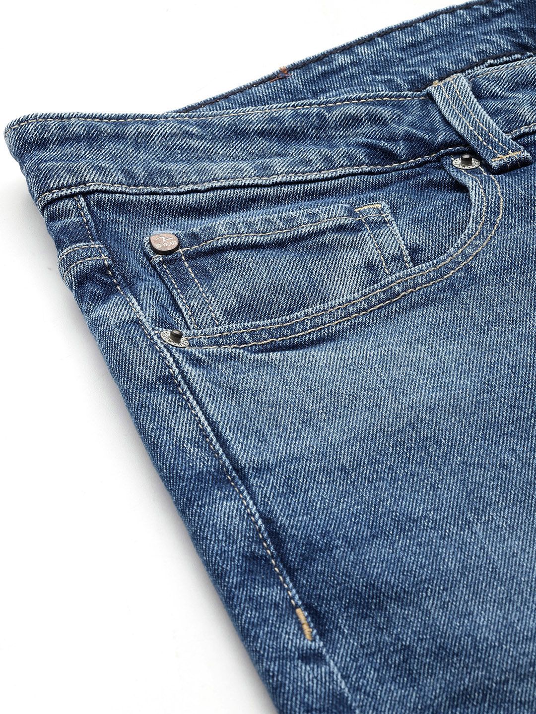 SPYKAR Men Slim Fit Low-Rise Heavy Fade Stretchable Jeans
