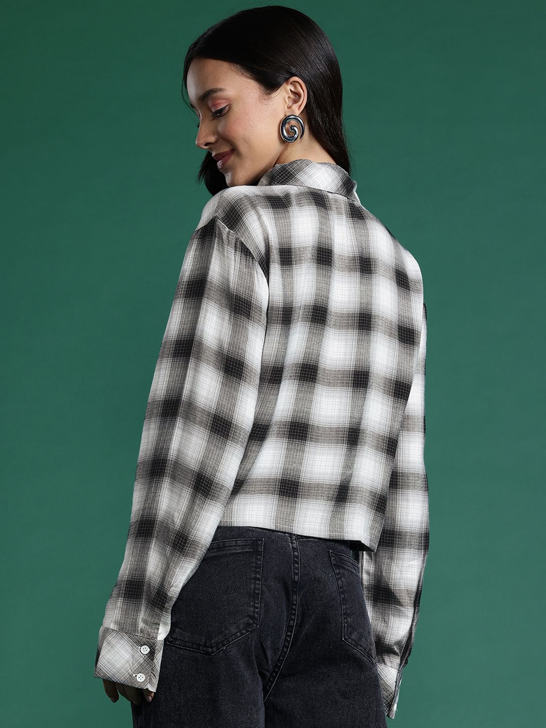 DressBerry Checked Casual Shirt with Tie
