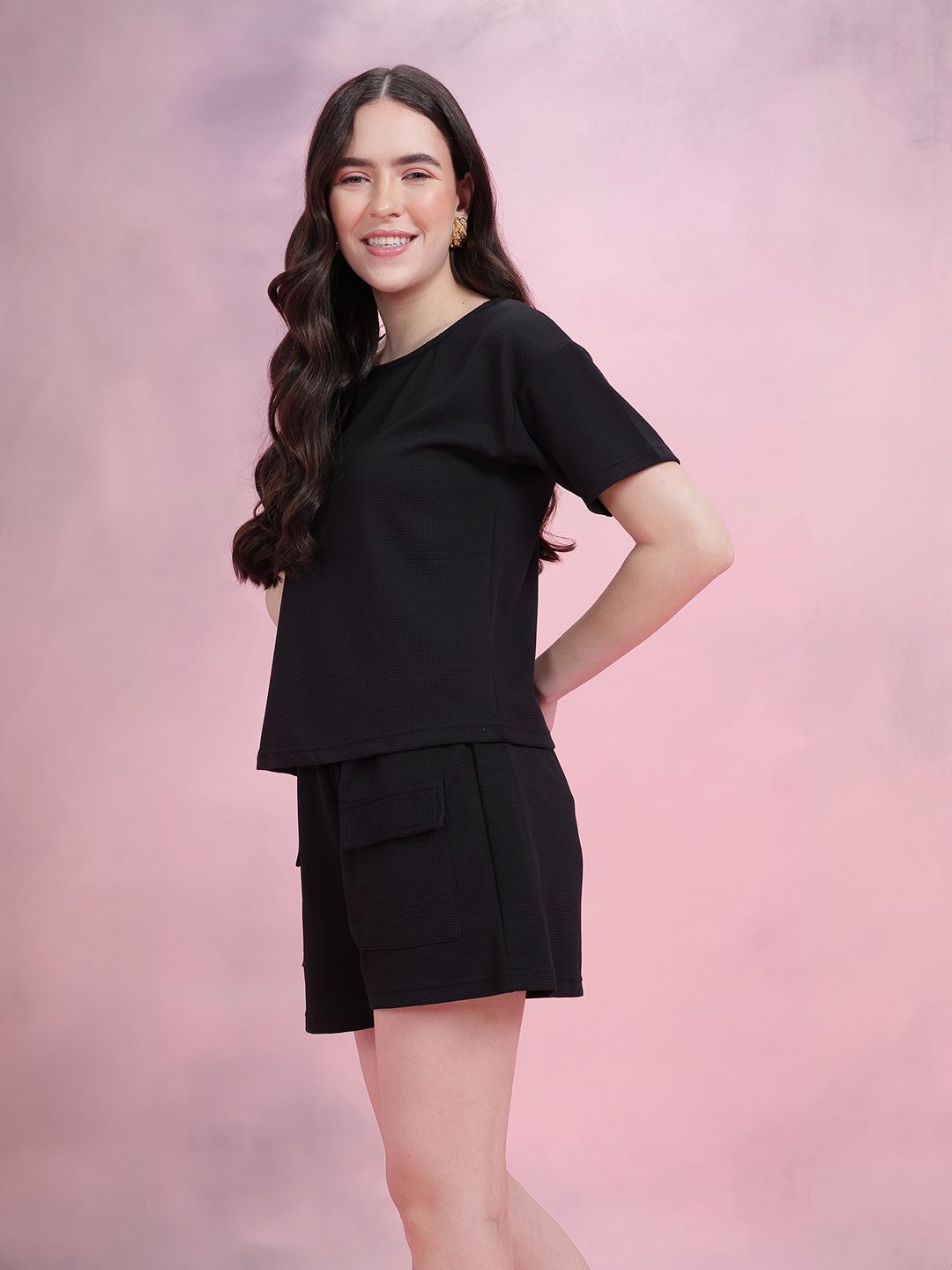 DressBerry Women Self Design Co-ords