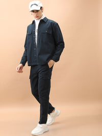 HIGHLANDER Men Tapered Fit Cotton Cargo Trousers