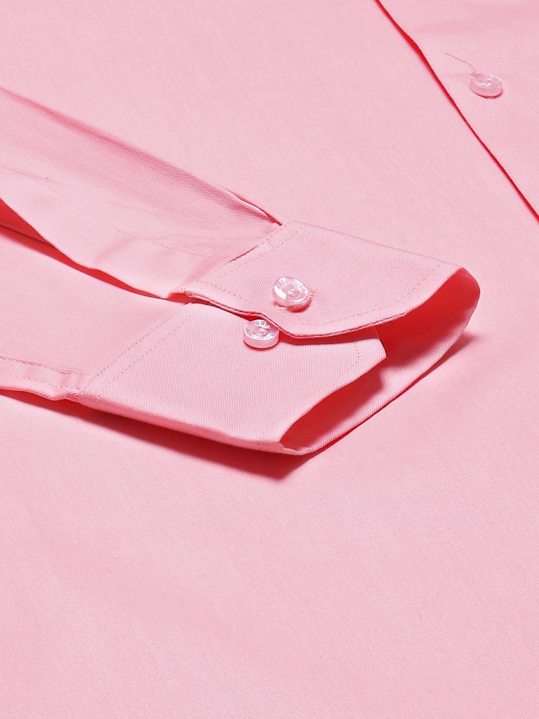 DENNISON Men Peach-Coloured Smart Slim Fit Water Repellent Shirt