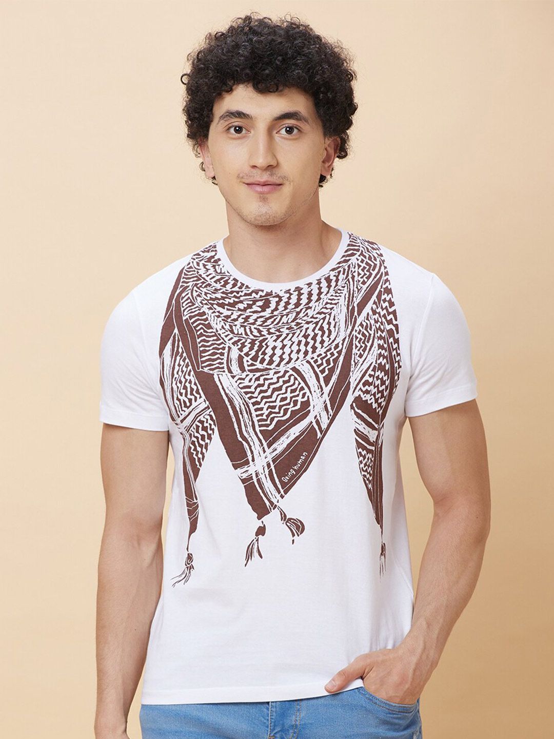 Being Human Graphic Printed Round Neck T-shirt