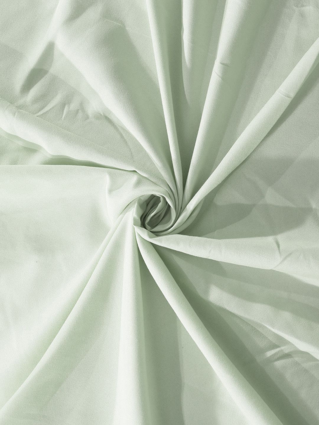 KLOTTHE Green Solid Cotton 300 TC Fitted King Bedsheet with 2 Pillow Covers-250 x 225 cm