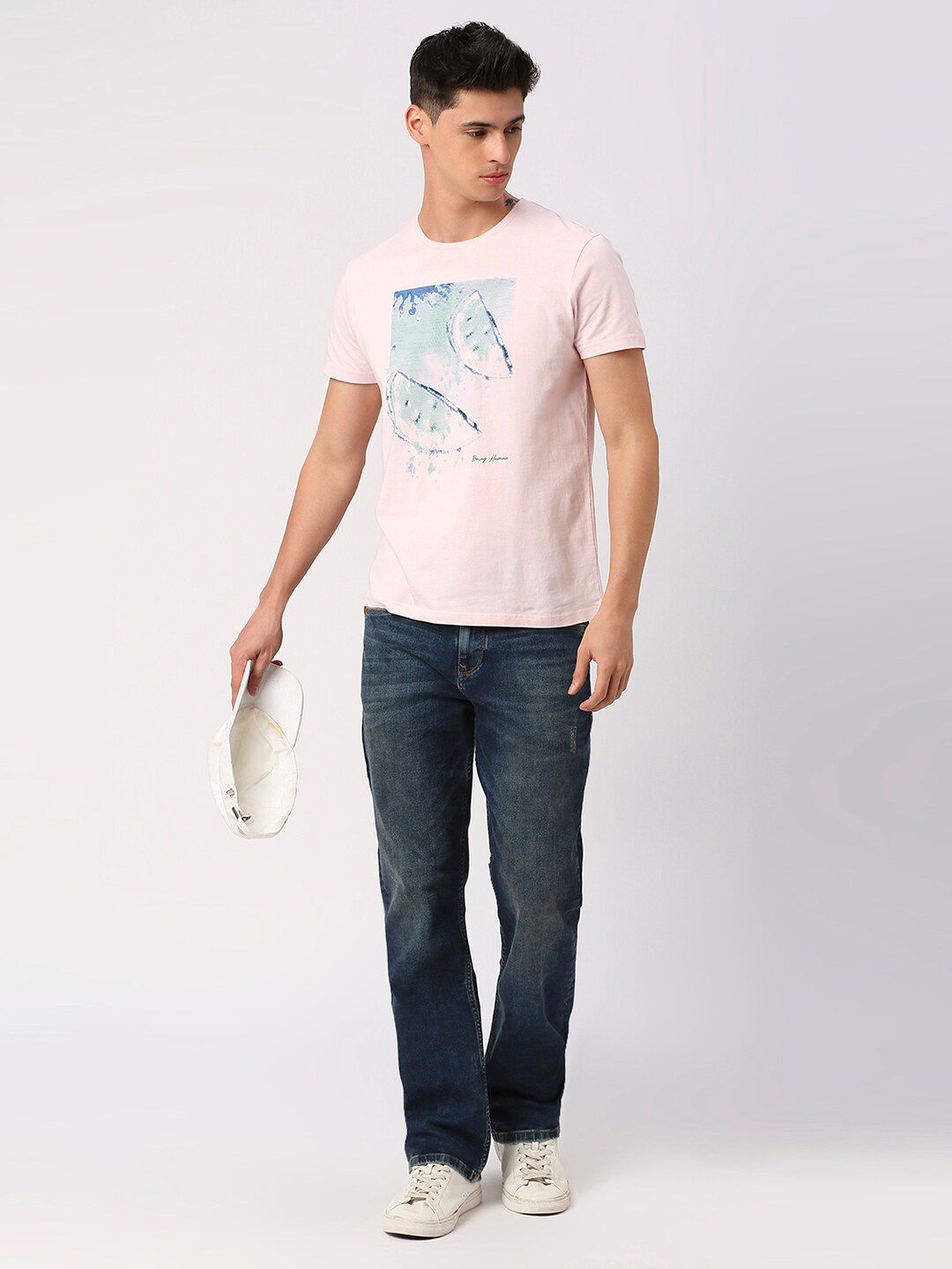 Being Human Graphic Printed Cotton Casual T-shirt