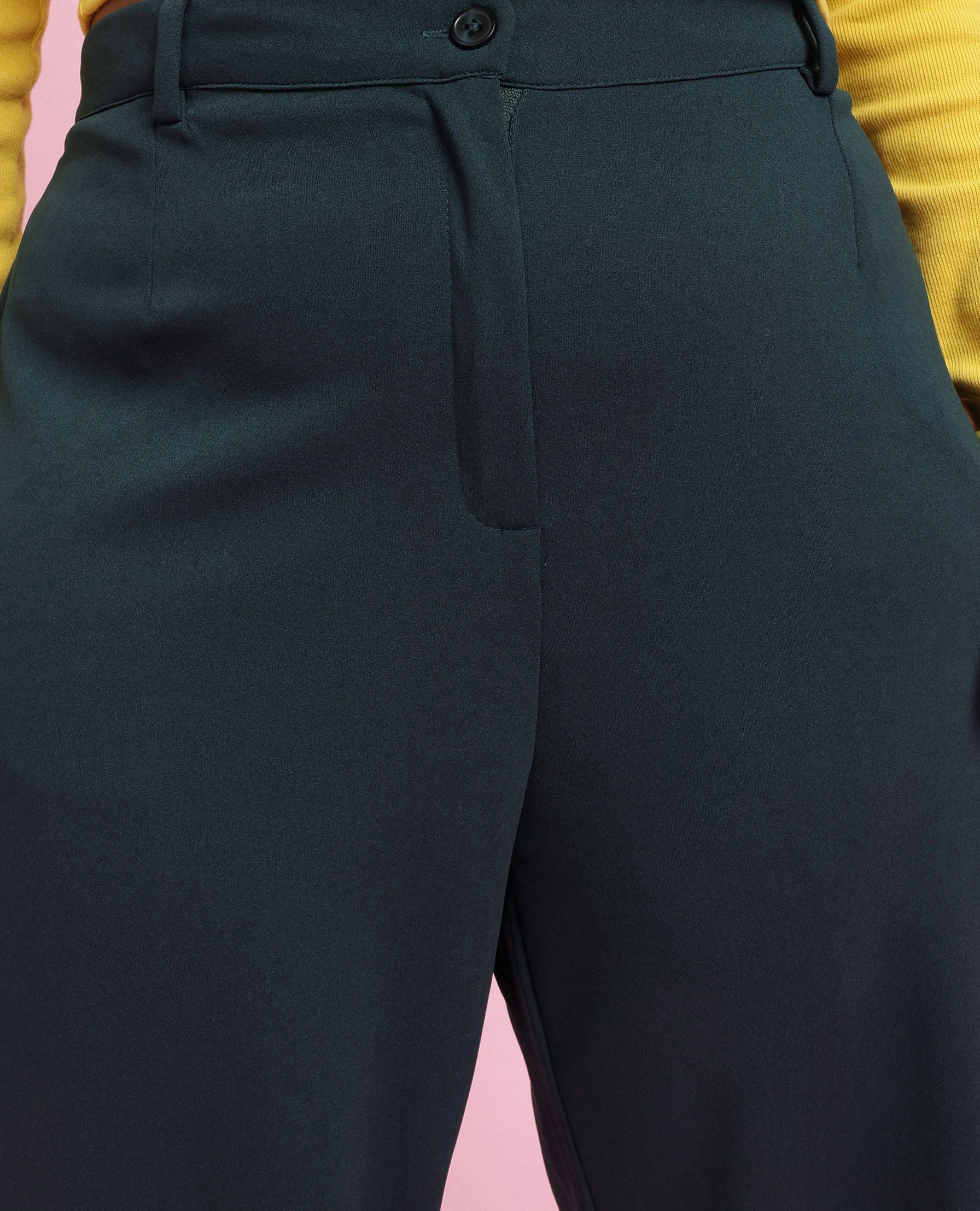 Women Plus Size Regular Fit Trousers