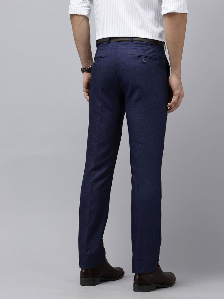 Park Avenue Men Textured Formal Trousers