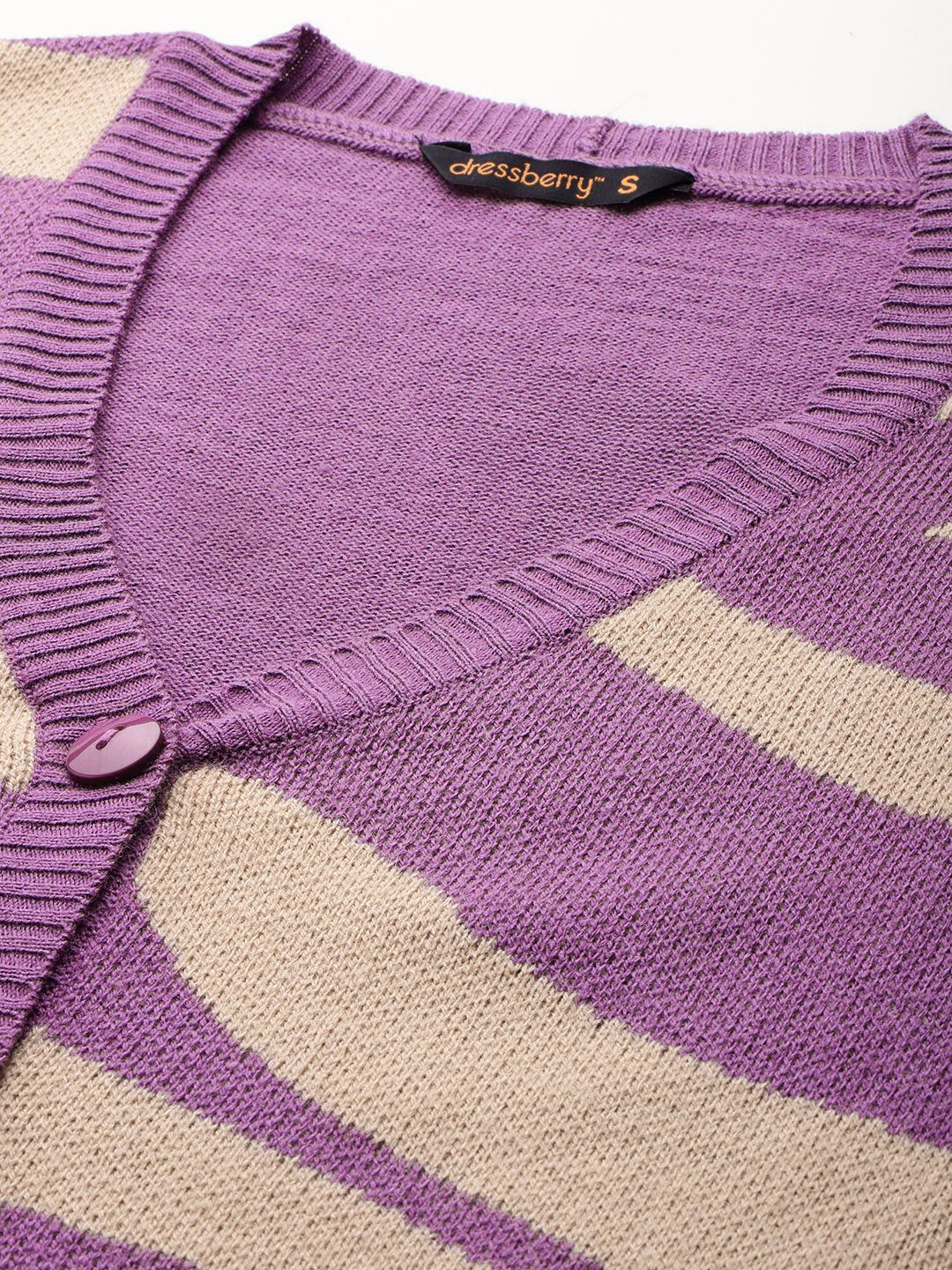 DressBerry Abstract Front-Open Sweater