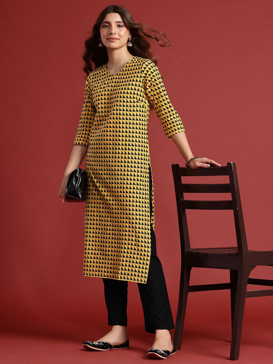 Anouk Geometric Printed Kurta