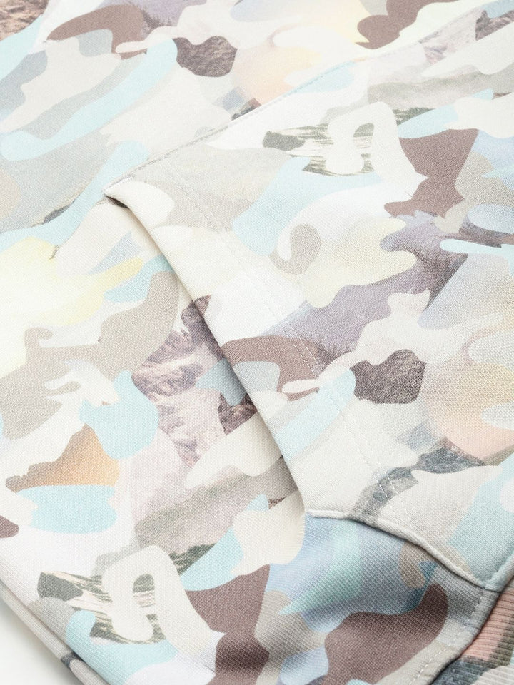 Being Human Camouflage Printed Pure Cotton Hooded Sweatshirt