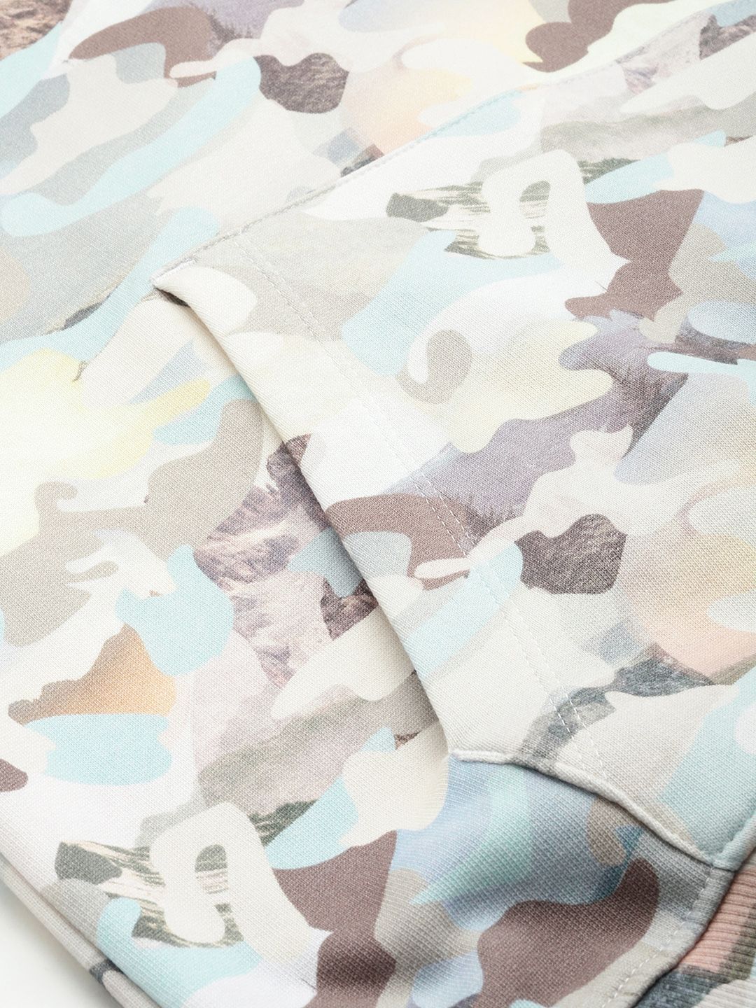 Being Human Camouflage Printed Pure Cotton Hooded Sweatshirt