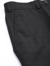 Park Avenue Men Checked Formal Trousers