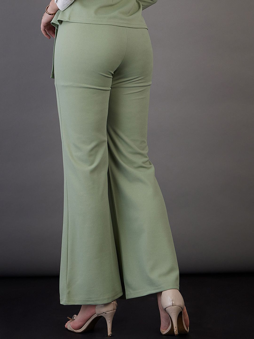 SASSAFRAS worklyf Women High-Rise Bootcut Trousers