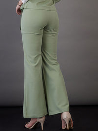 SASSAFRAS worklyf Women High-Rise Bootcut Trousers